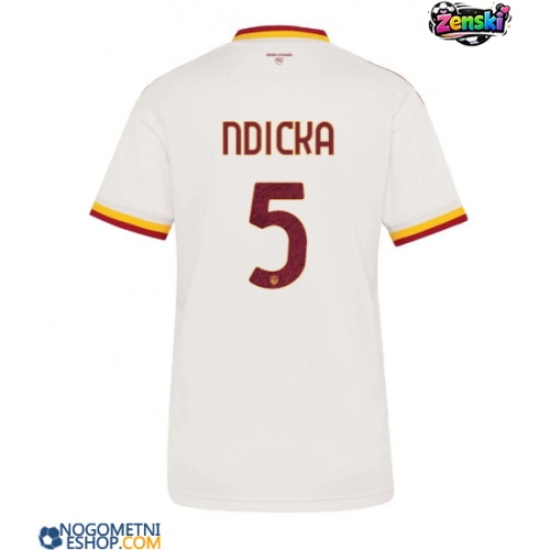 Ženski Nogometni dresi AS Roma Evan Ndicka #5 Gostujoči 2026-27 Kratek Rokav